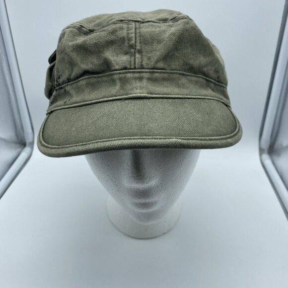 Green Military Style Cap Hat Flex-Fit Stretch OSFM American Rag - Picture 6 of 9